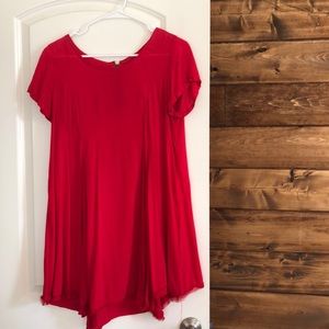 Red Tee Shirt Dress